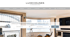 Desktop Screenshot of luxehouses.com.au