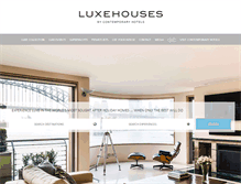 Tablet Screenshot of luxehouses.com.au